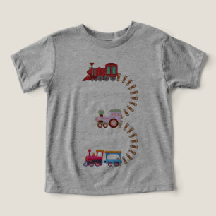 Camiseta Estrada De Ferro De Comboio-aniversário de 3 anos,