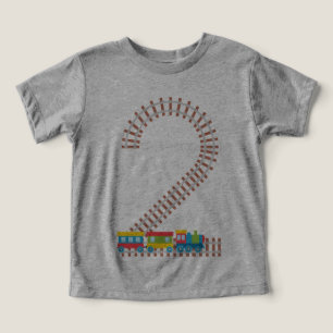Camiseta Estrada De Ferro De Comboio segundo aniversário Co