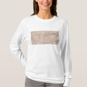Camiseta Estrada de ferro de Great Western do mapa de
