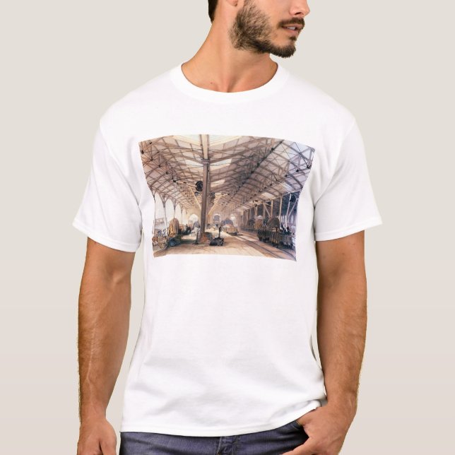 Camiseta Estrada de ferro de Great Western: Frete derramado (Frente)