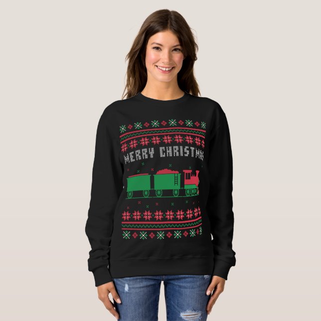 Camiseta Estrada de Ferro do Comboio Suor de Natal Feio (Frente Completa)