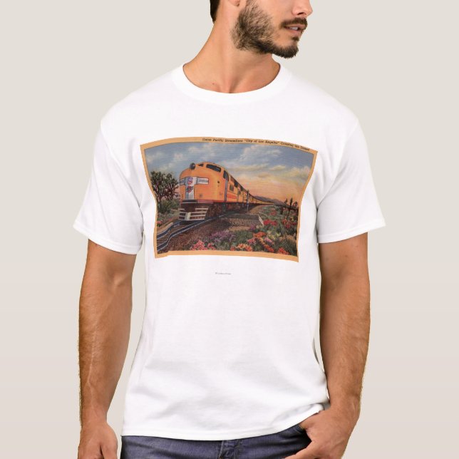 Camiseta Estrada de ferro pacífica "cidade da união de Los (Frente)