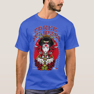 Camiseta Estrada de Futurismo Ultrun-Robô Geisha Japonês