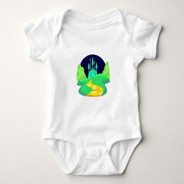 Camiseta estrada de tijolos amarela (Frente)