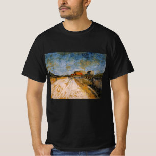 Camiseta Estrada de Van Gogh Correndo ao Lado das Muralhas 