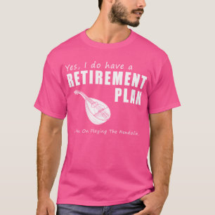 Camiseta Estrada Folksy para aposentadoria: Mandolin tocand