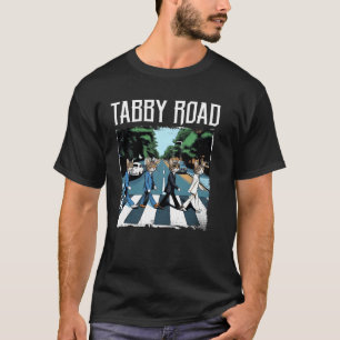 Camiseta Estrada Malhada Para Amantes de Gatos E Piadas de
