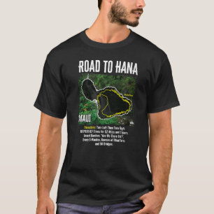 Camiseta Estrada Para Hana Map Ilha Maui Surfar No Havaí Be