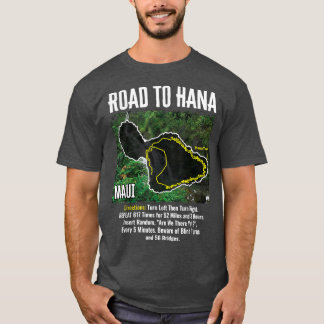 Camiseta Estrada Para Hana Map Ilha Maui Surfar No Havaí Be