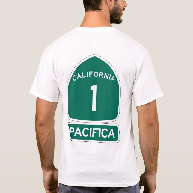 Camiseta Estrada PCH da Costa do Pacífico - Pacifica (Verso)
