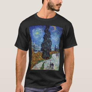 Camiseta estrada secundária de Van Gogh em provence em