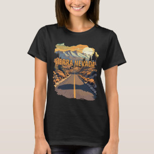 Camiseta Estrada Sierra Nevada Laranja Retro Viagem