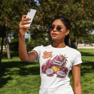 Camiseta Estradas de Fruta de Dragões Vibrantes