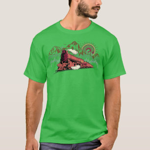 Camiseta Estradas-férreas Engraçadas Locomotivas 4