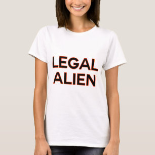 Camiseta Estrangeiro Legal Política Divertida de Reforma
