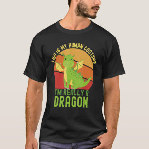 Camiseta Estranho Esta é a minha fantasia humana Eu sou mes