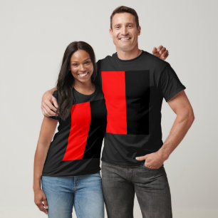 Camiseta Estranho Vermelho e Preto PERSONALIZÁVEL