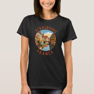 Camiseta Estrasburgo França Viagem Art Vintage