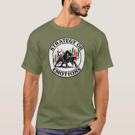 Camiseta Estratégia ou Emoções Design de Mentalidade de Neg