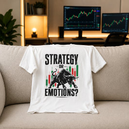 Camiseta Estratégia ou Emoções Design de Mentalidade de Neg