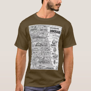 Camiseta Estratigrafia do Monumento Nacional do Dinossauro
