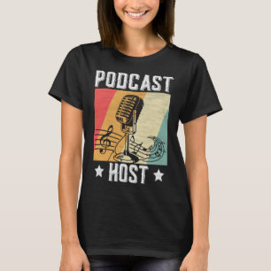 Camiseta Estreia de Entrevistas Podcaster do Host Podcaster