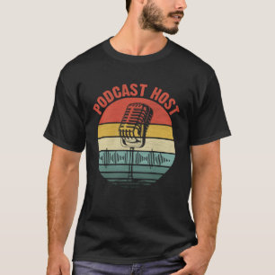 Camiseta Estreia de Entrevistas Podcaster do Host Podcaster