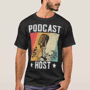 Camiseta Estreia de Entrevistas Podcaster do Host Podcaster