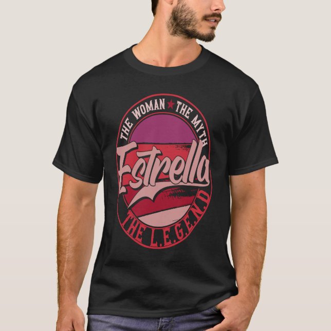 Camiseta Estrela a Senhora do Mito a Lenda (Frente)