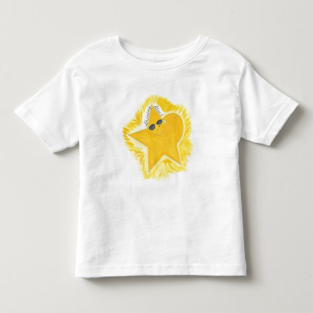 Camiseta Estrela Amarela Brilhante (Frente)