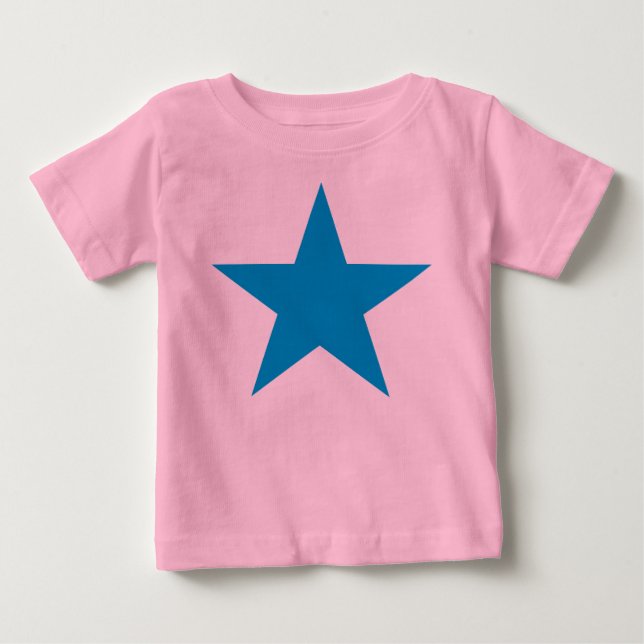 Camiseta Estrela azul brilhante (Frente)