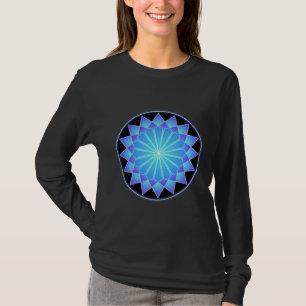 Camiseta Estrela azul (no preto)