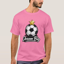 Camiseta Estrela Bola de Futebol Sonhe Grande