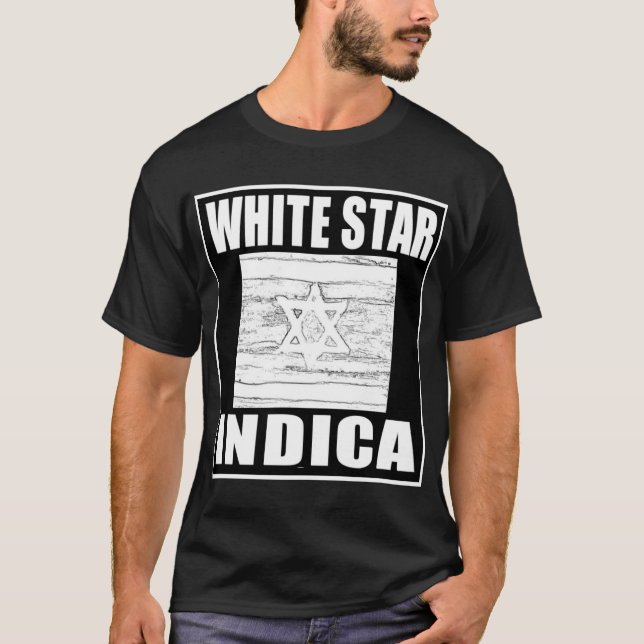 CAMISETA ESTRELA BRANCA INDICA (Frente)