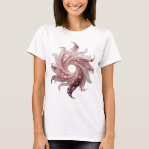 Camiseta Estrela Brilhante de Prata Limpa Impressão