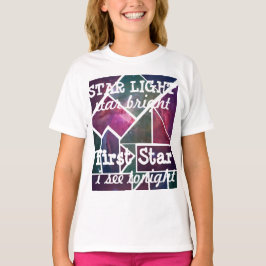 Camiseta Estrela Brilhante Luz de Estrela No Topo