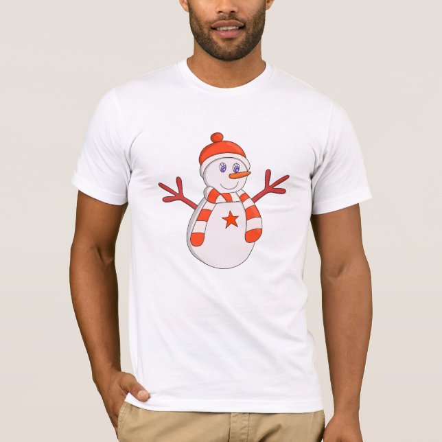 Camiseta Estrela Cute Snowman (Frente)