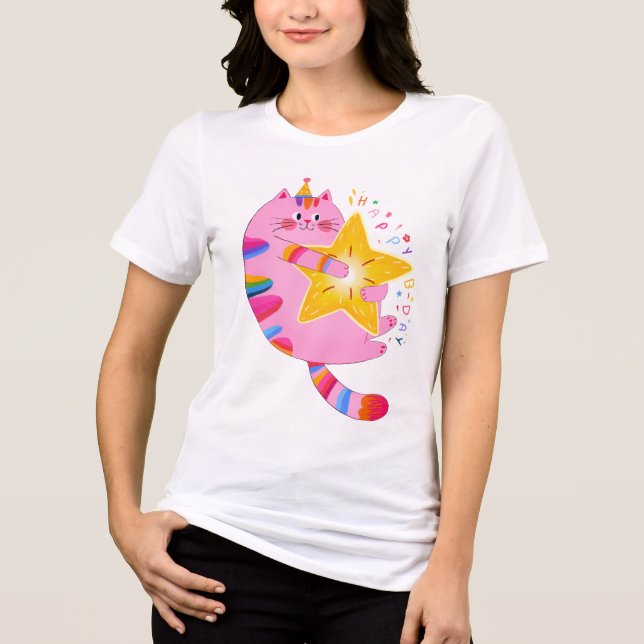 Camiseta Estrela da festa: Edição B-Day 🎂 ✨ (Frente)