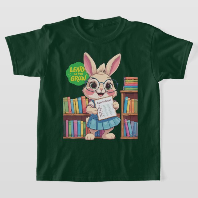 Camiseta 🐰📚 Estrela de Bibliotecário em Treinamento - Edi (Postura )