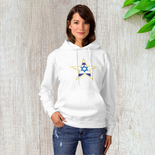 Camiseta Estrela de Davi da Bandeira Israelense com Recorte
