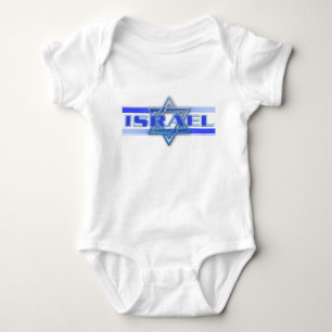 Camiseta Estrela de Davi Judaica Israel Azul e Branco