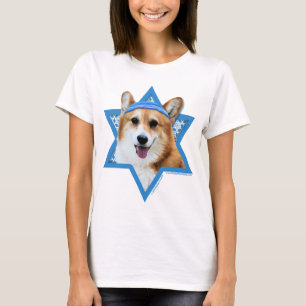 Camiseta Estrela de David de Hanukkah - Corgi - Owen