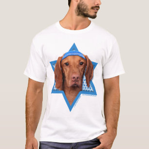 Camiseta Estrela de David de Hanukkah - Vizsla - Reagan