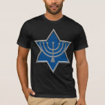 Camiseta Estrela de David & Menorah<br><div class="desc">Um grande design que você pode adicionar seu próprio texto demasiado!</div>