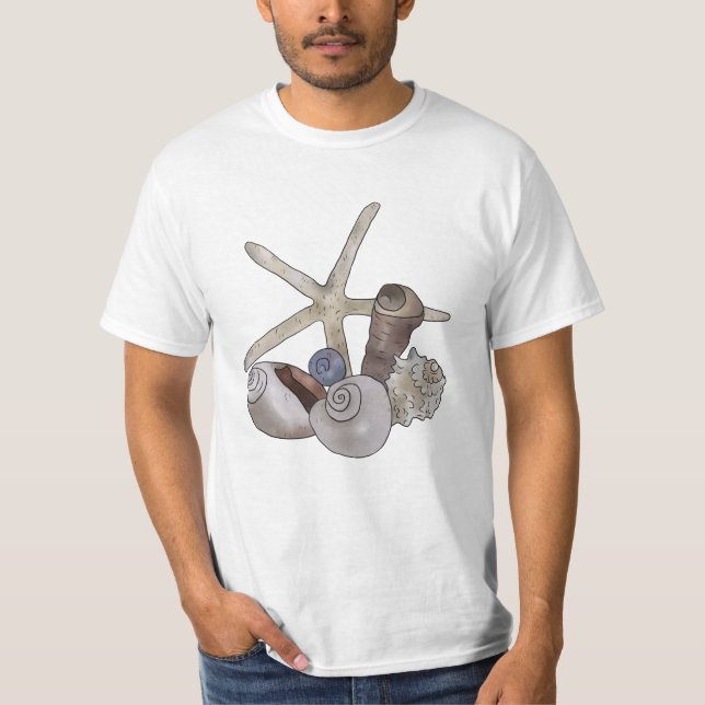 Camiseta Estrela de lago à praia (Frente)