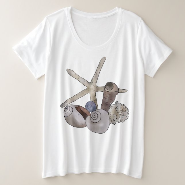 Camiseta Estrela de lago à praia (Frente do Design)