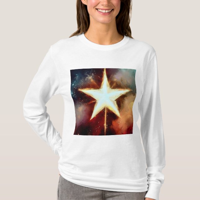 Camiseta Estrela de Natal 1 (Frente)