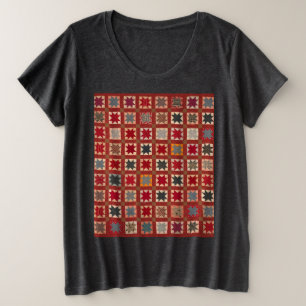 Camiseta Estrela de oito pontas em cores quentes