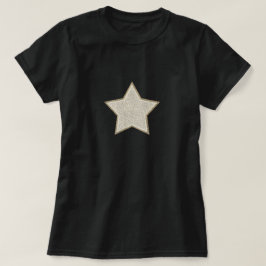 Camiseta Estrela de prata e Dourado