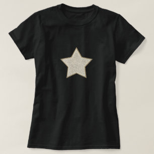 Camiseta Estrela de prata e Dourado